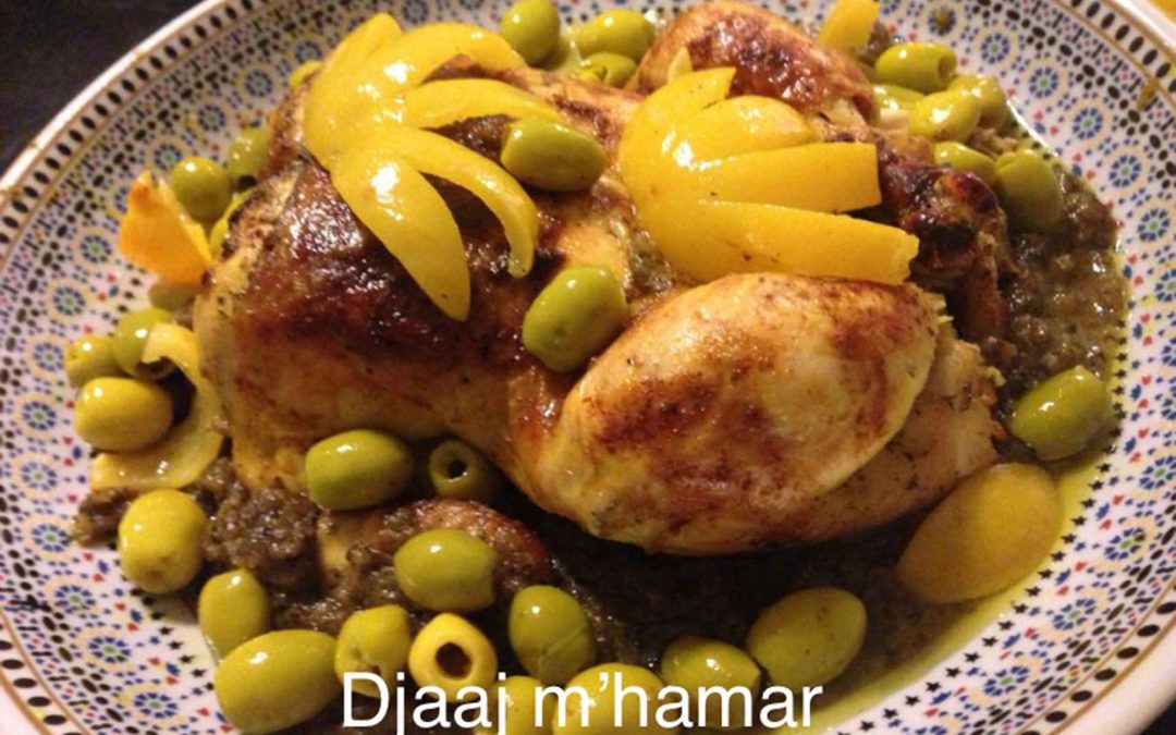movedis-dietist-voeding-beweging-rotterdam-zuid_Marokkaanse-keuken-Djaaj-m’hamar-gebraden-kip-olijvensaus